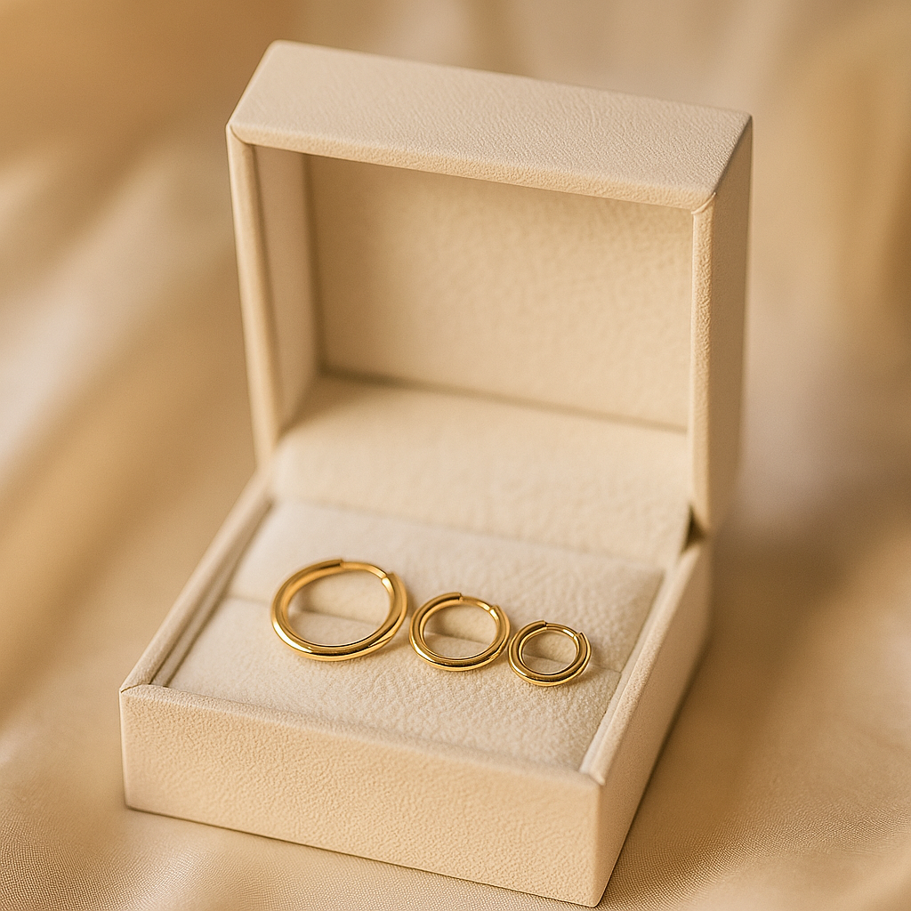 14K Solid Gold Small Hoop Earrings – Tiny Real Gold Everyday Hoops