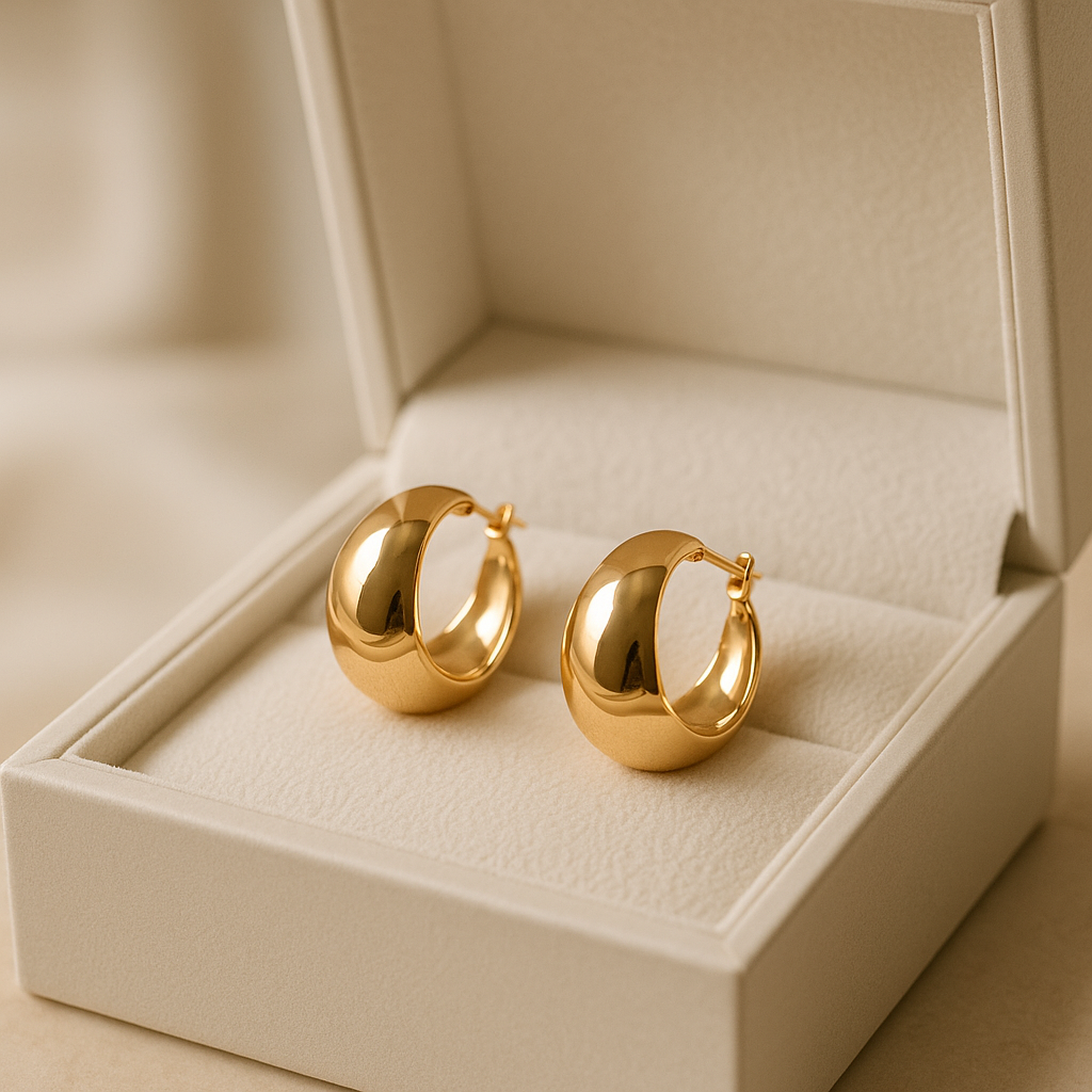 14K Solid Gold Teardrop Earrings – Elegant Real Gold Drop Earrings