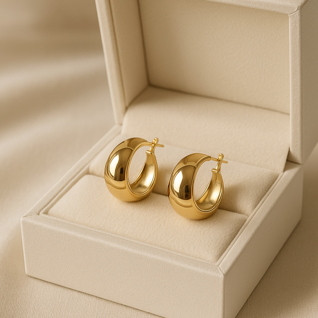 14K Solid Gold Teardrop Earrings – Elegant Real Gold Drop Earrings