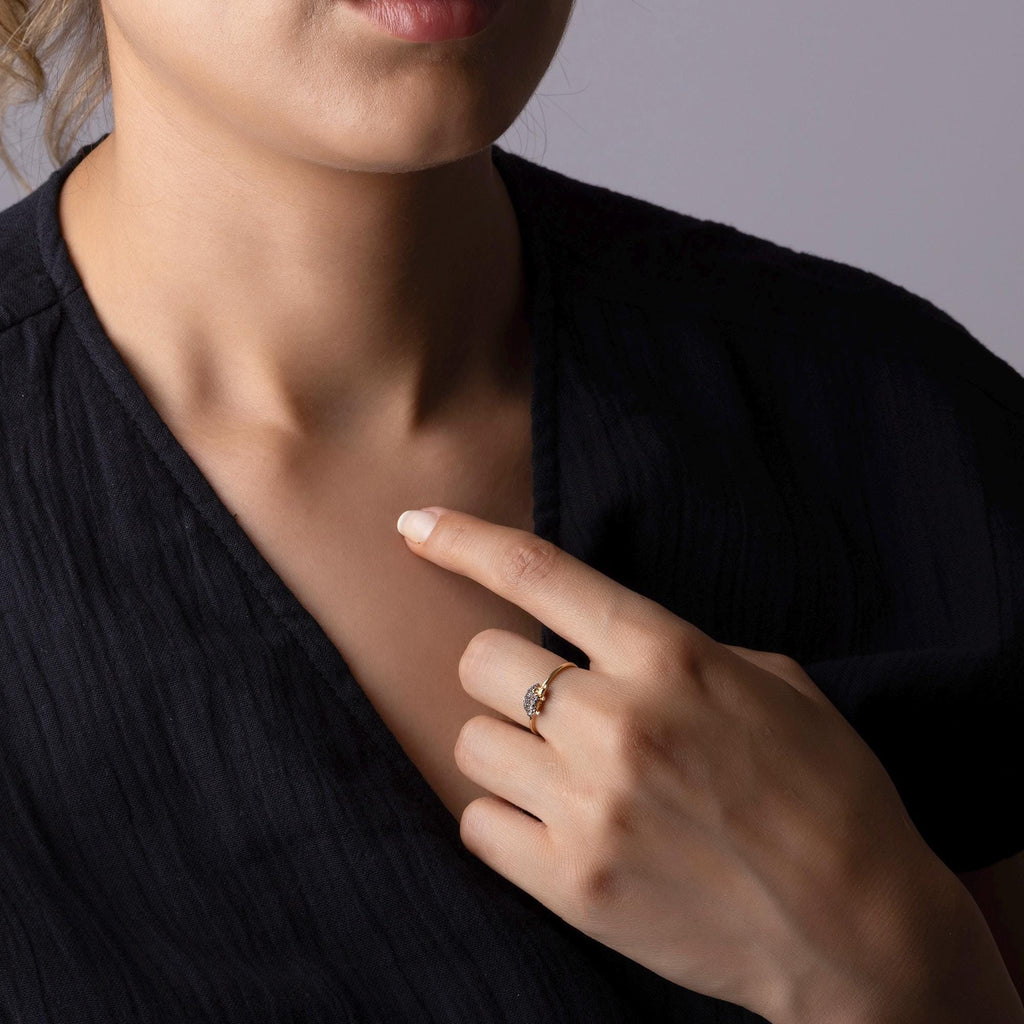 14K Solid Gold Hedgehog Ring – Cute Animal Jewelry for Hedgehog Lovers