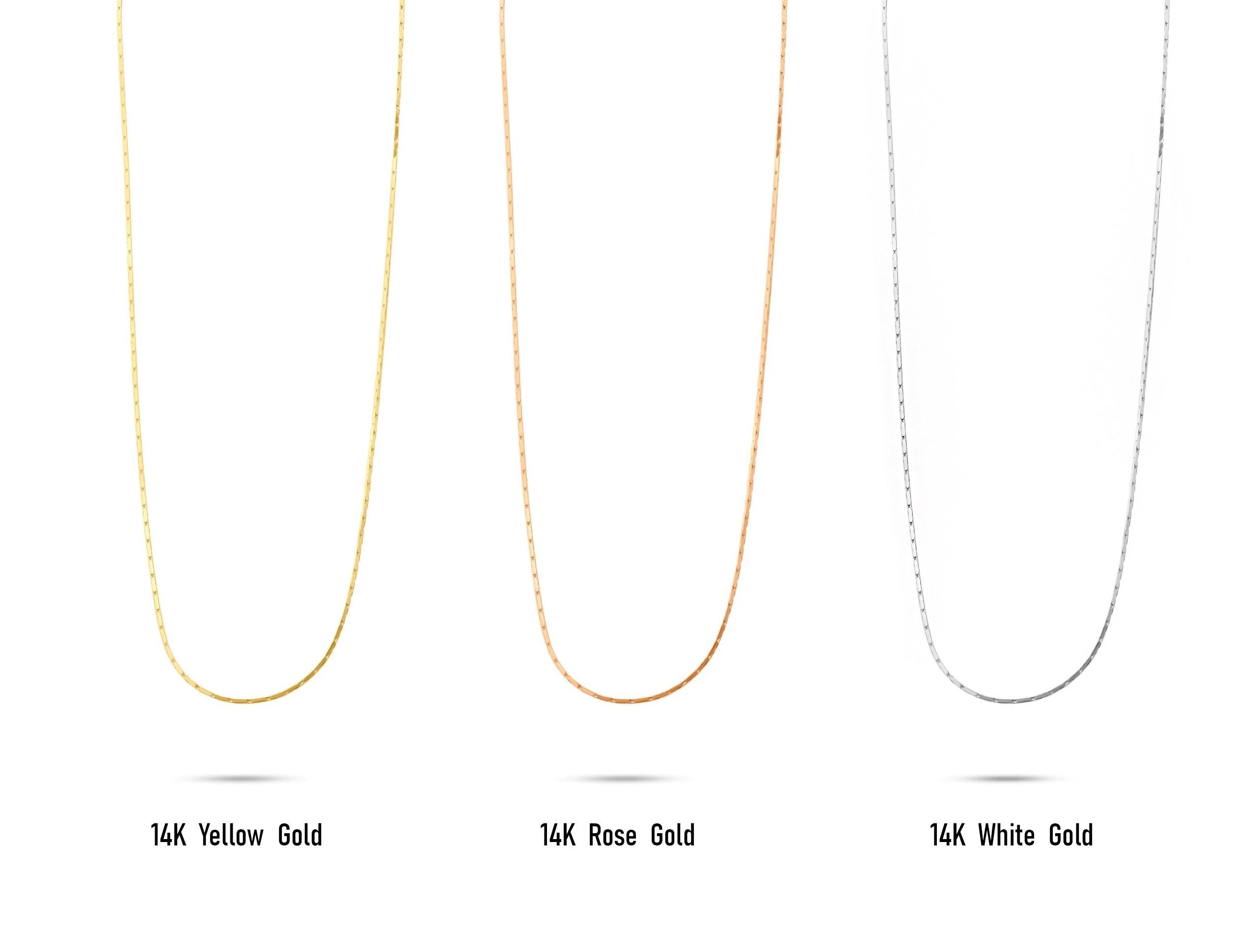 14K Solid Gold Chain Bracelet - Dainty Real Gold Bracelet