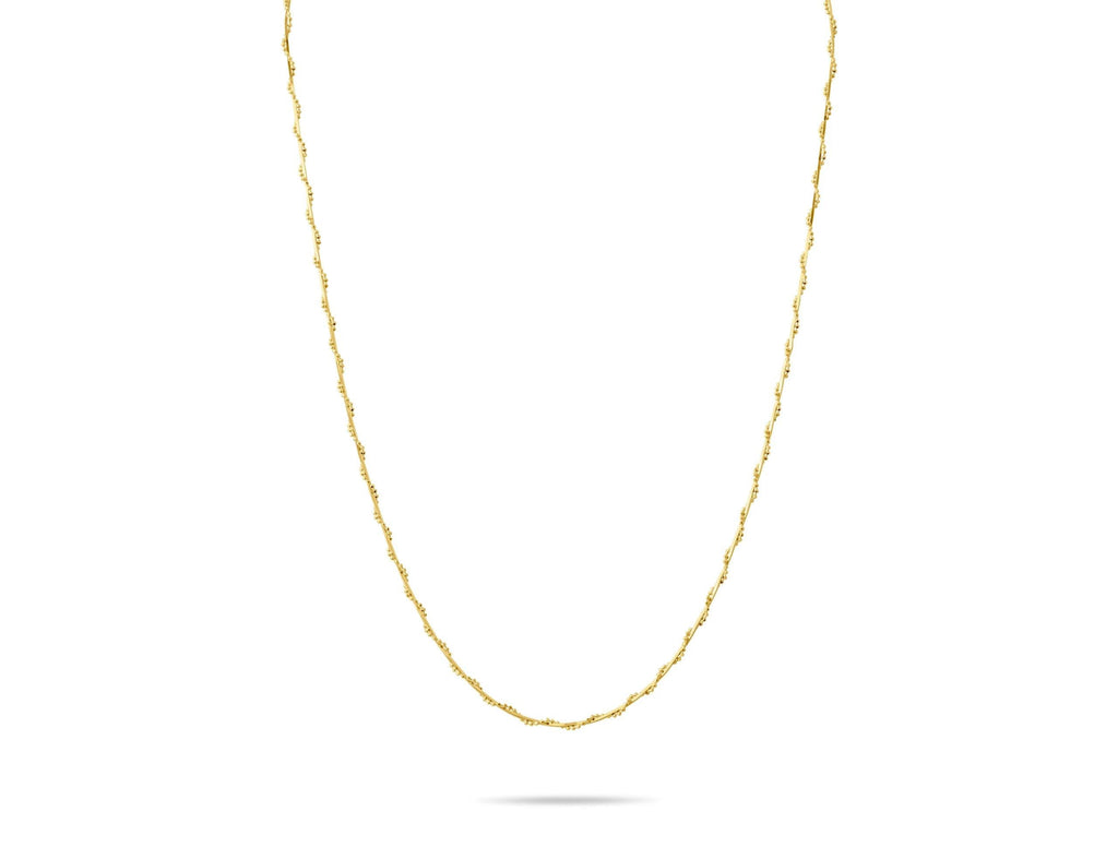 14K Solid Gold Long Link Chain Necklace - Modern Minimalist Jewelry