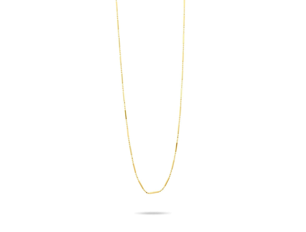 14K Solid Gold Chain Necklace - Everyday Minimalist Jewelry - Layering Gold Necklace