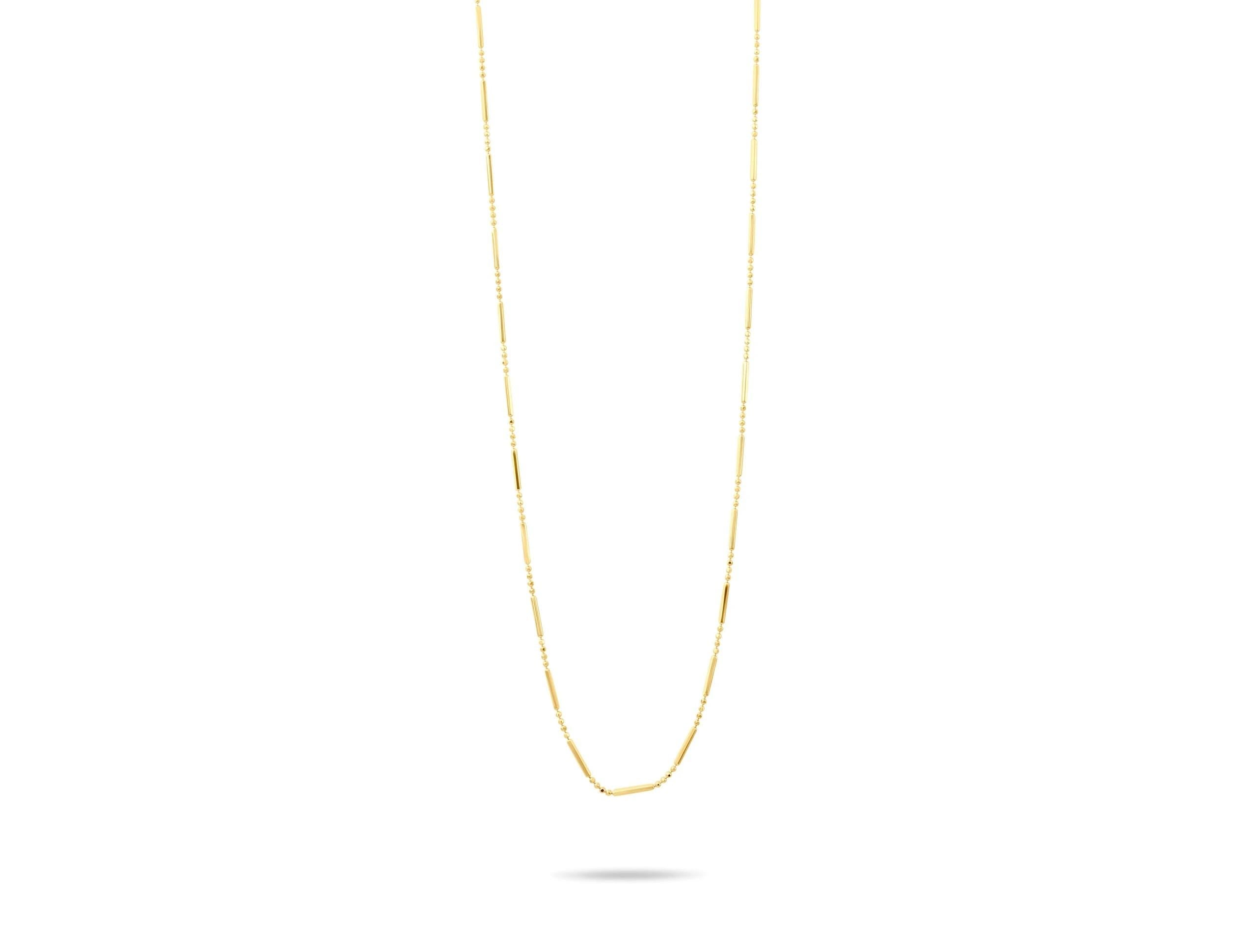 14K Solid Gold Chain Necklace - Everyday Minimalist Jewelry - Layering Gold Necklace