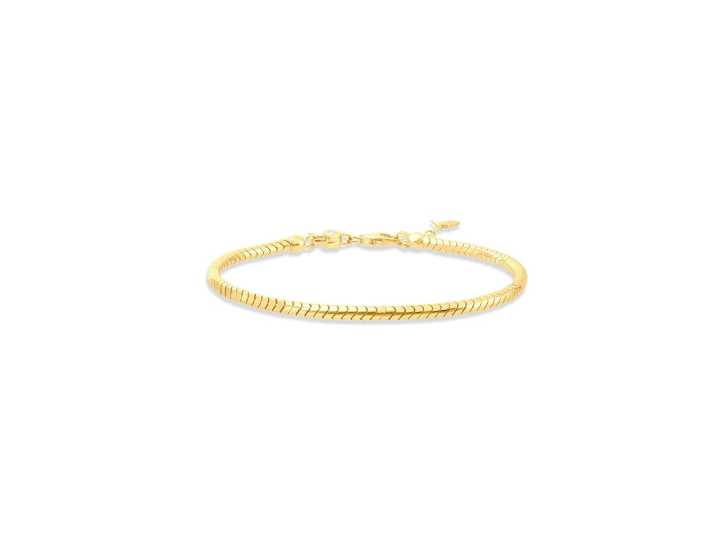 14K Solid Gold Box Chain Bracelet – Handmade Real Gold Square Link Jewelry