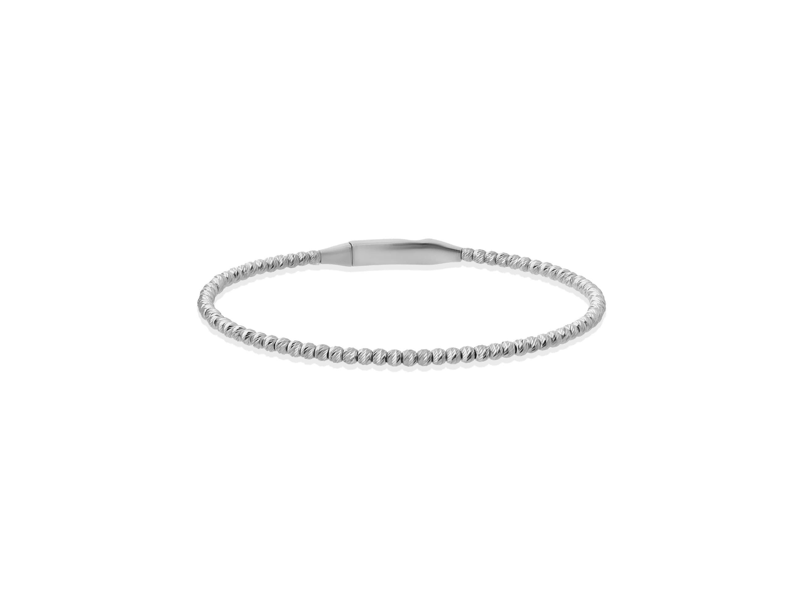 14K Solid White Gold Diamond Tennis Bracelet – Elegant Real Gold Jewelry