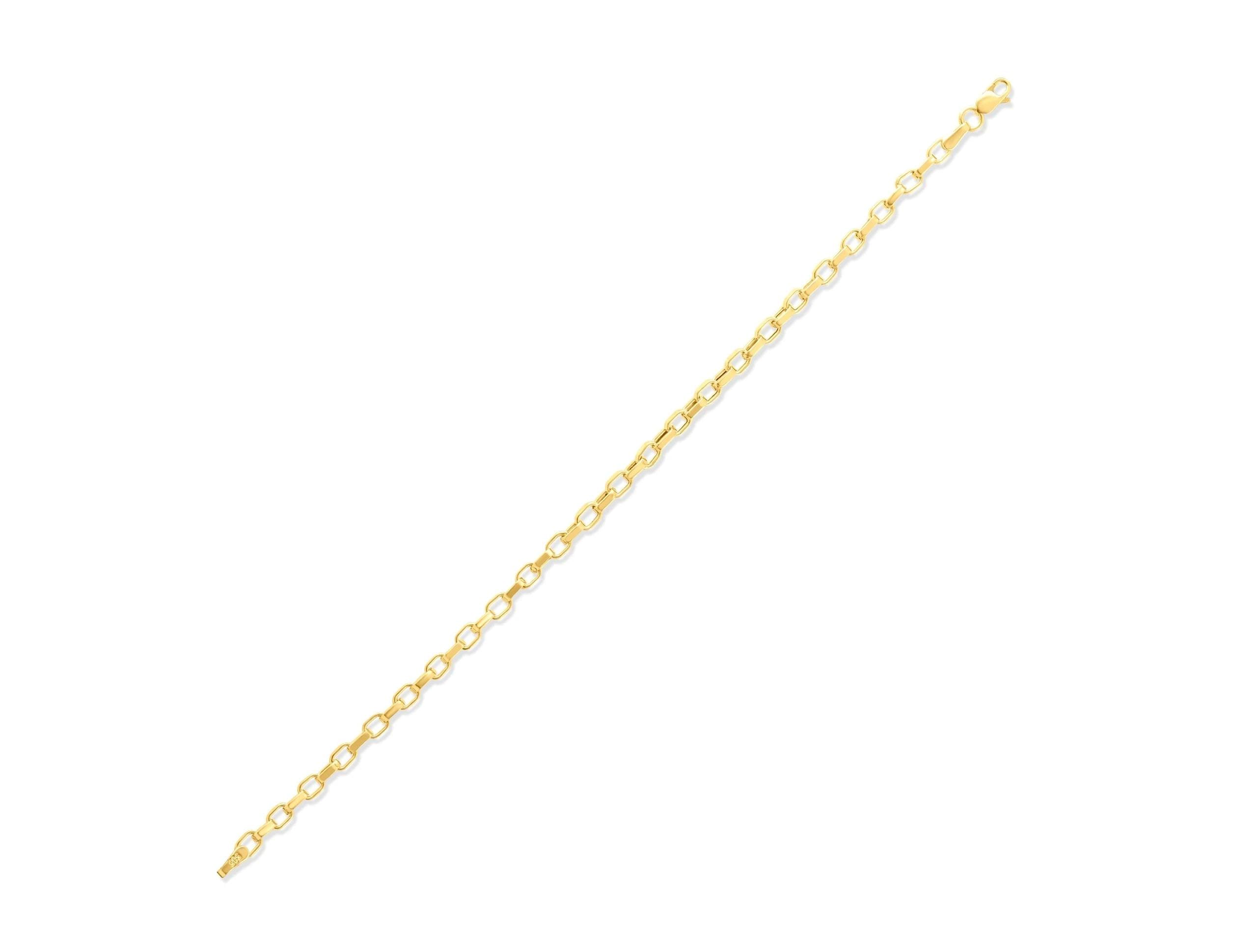 14K Solid Gold Beaded Chain Bracelet - Real Gold Minimal Jewelry for Women