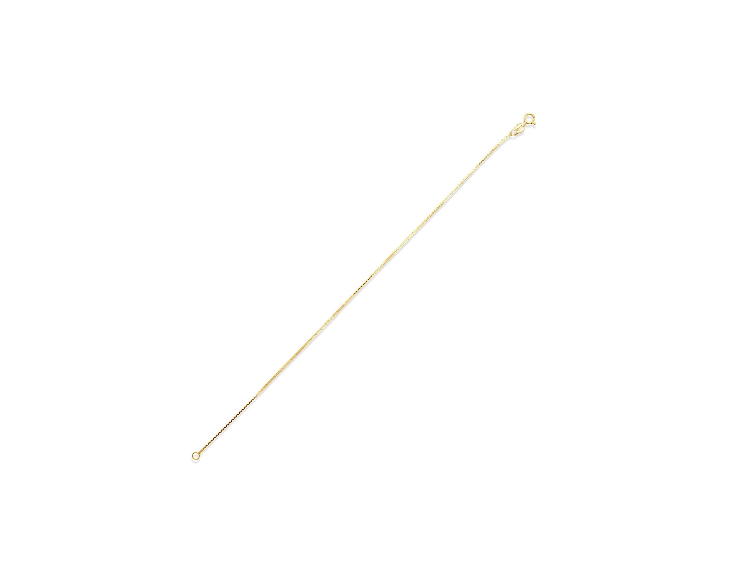 14K Solid Gold Dainty Chain Bracelet - Minimal Gold Thin Bracelet