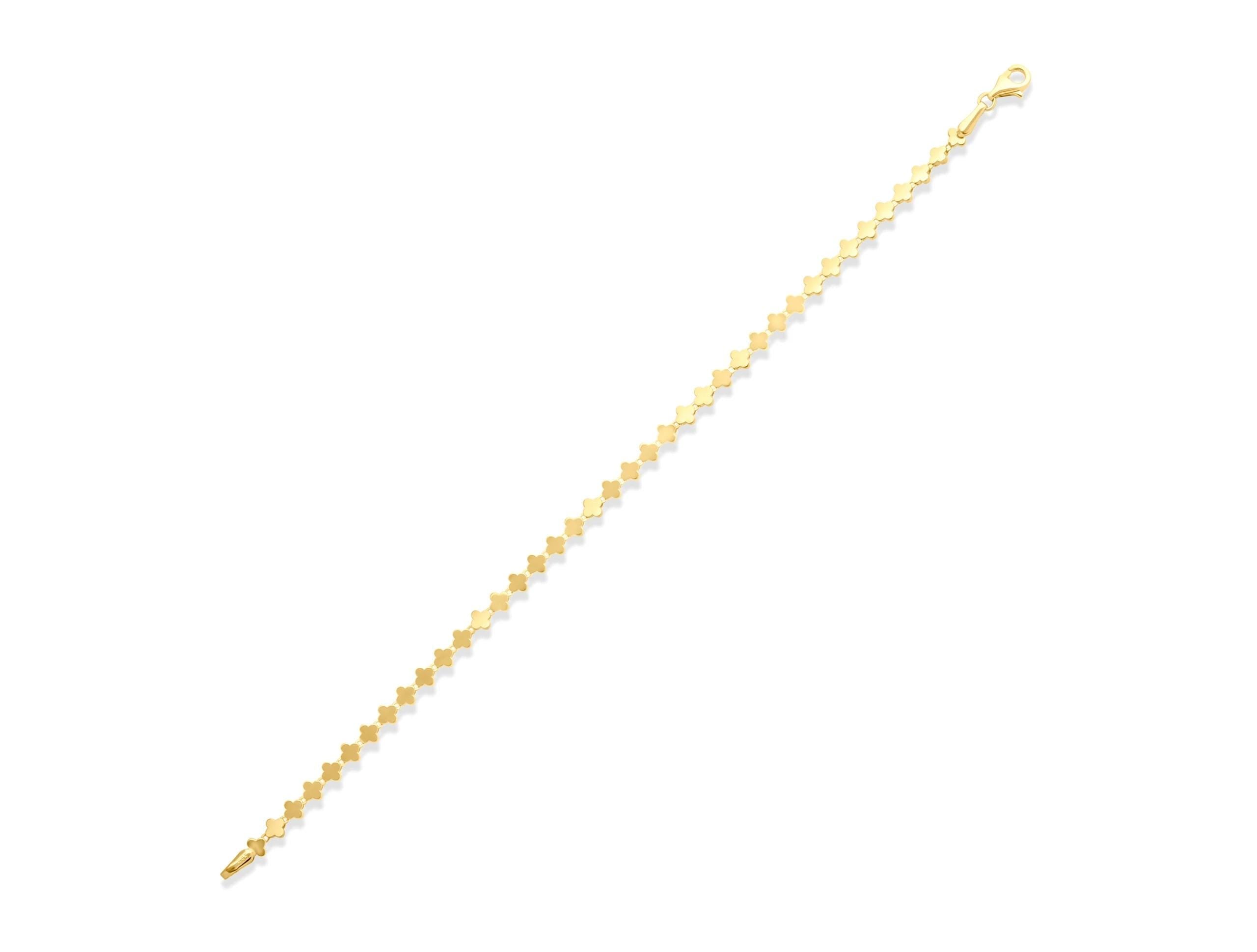 14K Solid Gold Geometric Bracelet – Diamond Cut Plate Design, Minimalist Real Gold Jewelry for Women, Elegant Everyday Gift Idea