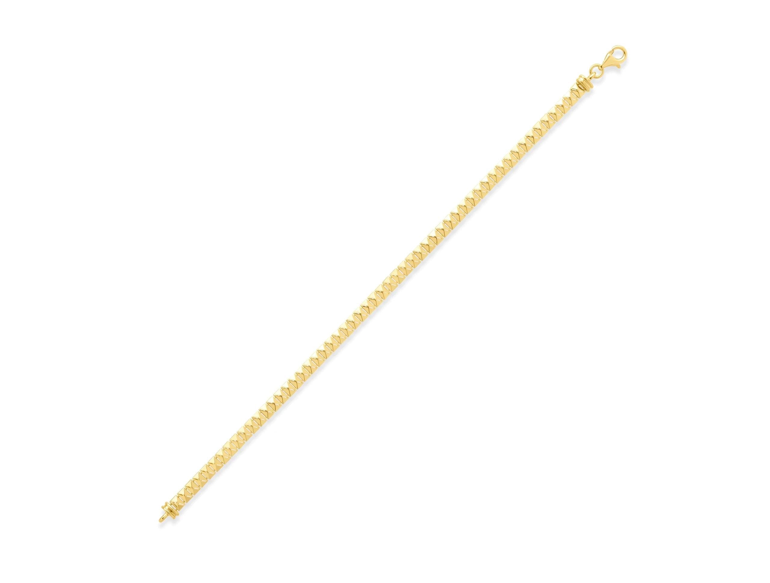 14K Solid Gold Beaded Bracelet – Dainty Minimalist Chain Bracelet