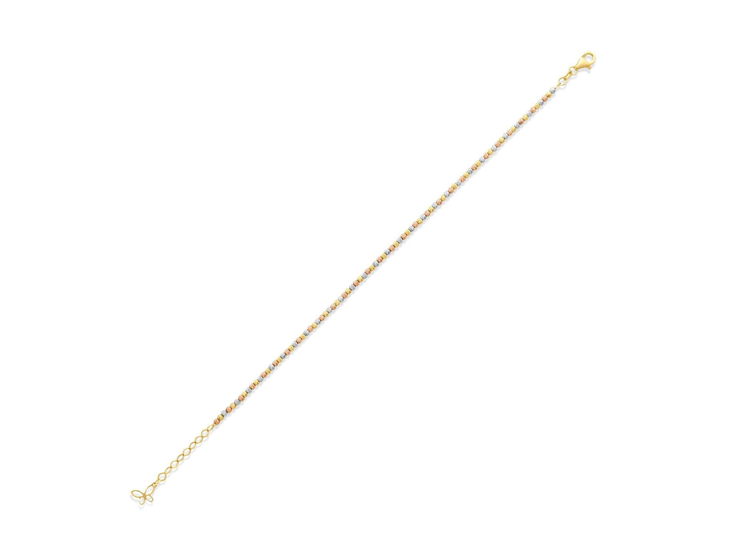 14K Solid Gold Dainty Chain Bracelet – Minimalist Real Gold Jewelry